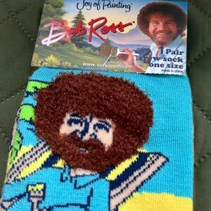 Bob Ross on the Beach Socks